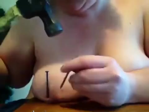 Nailing own Tit to a Board